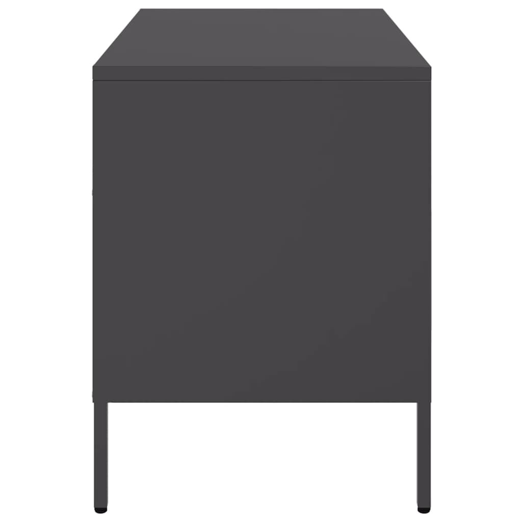 vidaXL Έπιπλο Τηλεόρασης Μαύρο 68x39x50,5 εκ. Ατσάλινο
