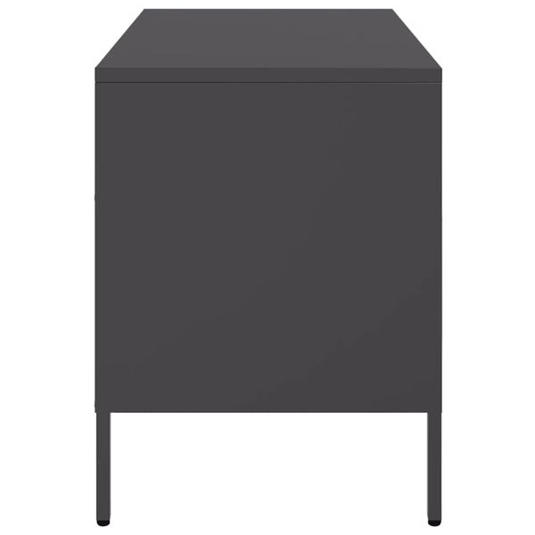 vidaXL Έπιπλο Τηλεόρασης Μαύρο 68x39x50,5 εκ. Ατσάλινο