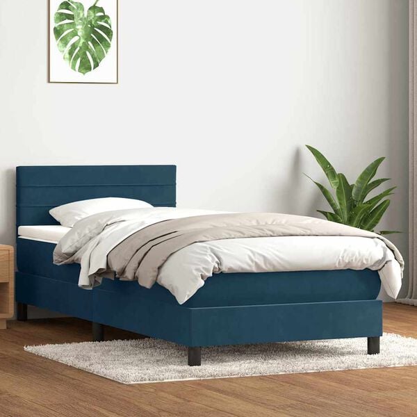 vidaXL &Kappa;&rho;&epsilon;&beta;ά&tau;&iota; Boxspring &mu;&epsilon; &Sigma;&tau;&rho;ώ&mu;&alpha; &Sigma;&kappa;&omicron;ύ&rho;&omicron; &Mu;&pi;&lambda;&epsilon; 80x220 &epsilon;&kappa;. &Beta;&epsilon;&lambda;&omicron;ύ&delta;&iota;&nu;&omicron;