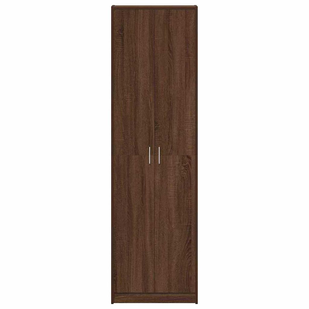 vidaXL Ντουλάπι με ράφι Καφέ δρυς 55 x 25 x 189 εκ. Επεξεργασμένο ξύλο