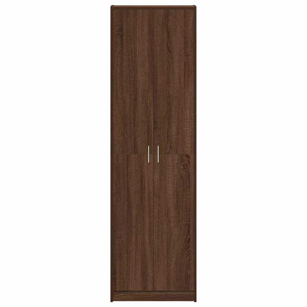 vidaXL Ντουλάπι με ράφι Καφέ δρυς 55 x 25 x 189 εκ. Επεξεργασμένο ξύλο
