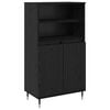 vidaXL Highboard &Mu;&alpha;ύ&rho;&omicron; 60 x 36 x 110 &epsilon;&kappa;. &Epsilon;&pi;&epsilon;&xi;&epsilon;&rho;&gamma;&alpha;&sigma;&mu;έ&nu;&omicron; &Xi;ύ&lambda;&omicron;