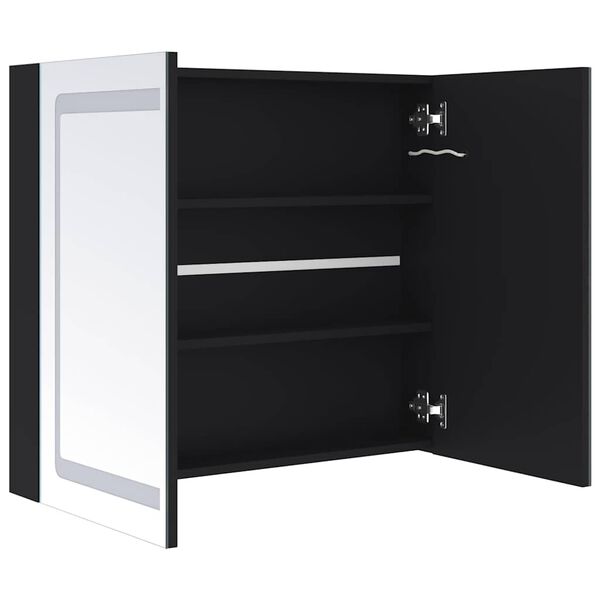 vidaXL Ντουλάπι Μπάνιου με Καθρέφτη και Φωτισμό LED 80 x 12,2 x 68 εκ.