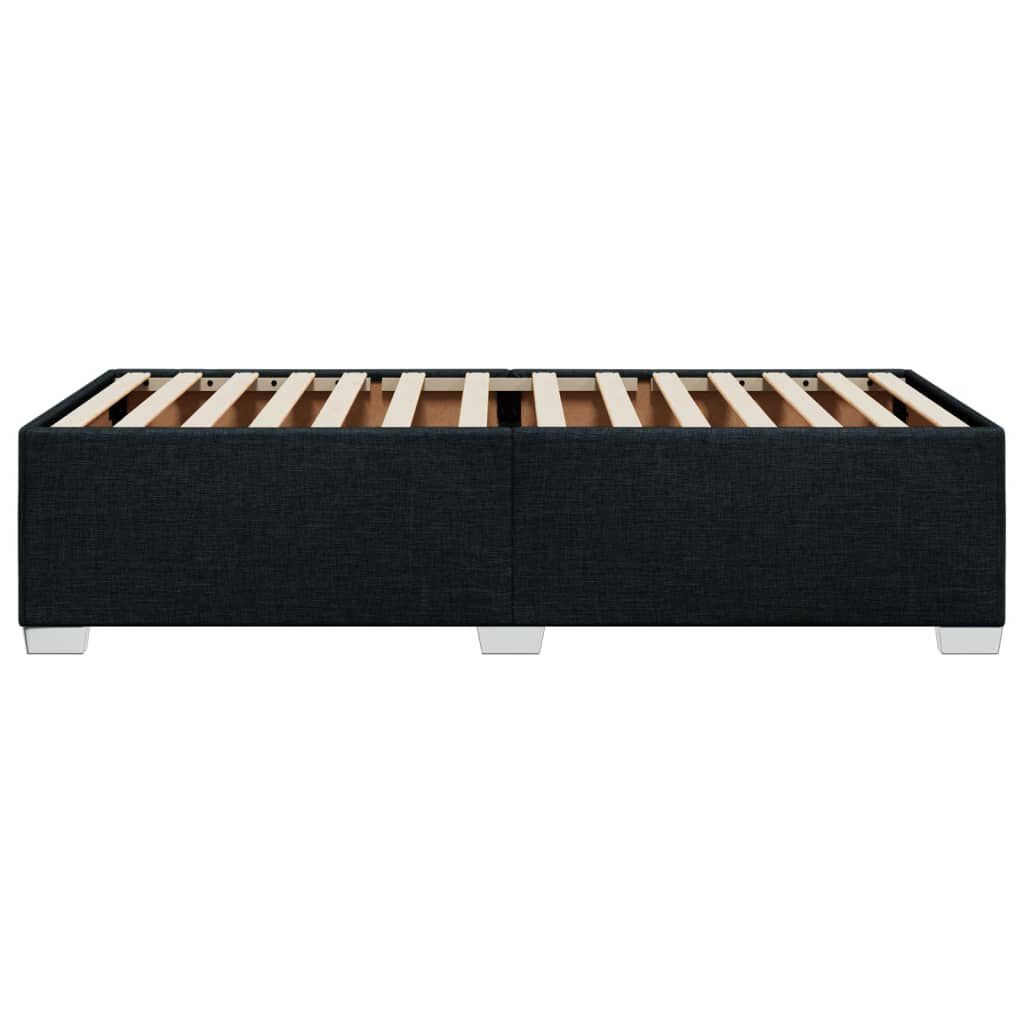 vidaXL Σκελετός Κρεβατιού Χωρίς Στρώμα Μαύρο 100x200 εκ. Υφασμάτινο