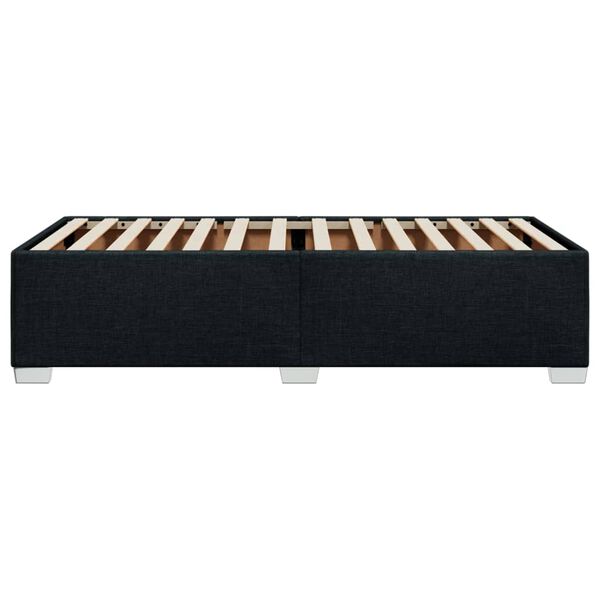 vidaXL Σκελετός Κρεβατιού Χωρίς Στρώμα Μαύρο 100x200 εκ. Υφασμάτινο