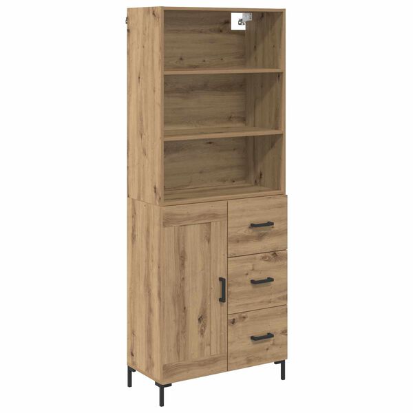 vidaXL Highboard Artisan Oak 69,5 x 34 x 180 &epsilon;&kappa;. &Epsilon;&pi;&epsilon;&xi;&epsilon;&rho;&gamma;&alpha;&sigma;&mu;έ&nu;&omicron; &xi;ύ&lambda;&omicron;
