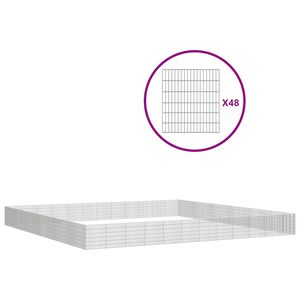 vidaXL &Pi;&epsilon;&rho;ί&phi;&rho;&alpha;&xi;&eta; &Zeta;ώ&omega;&nu; &Epsilon;&lambda;&epsilon;ύ&theta;&epsilon;&rho;&eta;&sigmaf; &Beta;&omicron;&sigma;&kappa;ή&sigmaf; 48 &Pi;ά&nu;&epsilon;&lambda; 54x60 &epsilon;&kappa;. &Gamma;&alpha;&lambda;&beta;. &Sigma;ί&delta;&epsilon;&rho;&omicron;