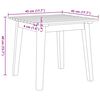 vidaXL Κήπου Καρέκλες με Τραπέζι 3 pcs Μαύρο 45 x 45 x 40 cm