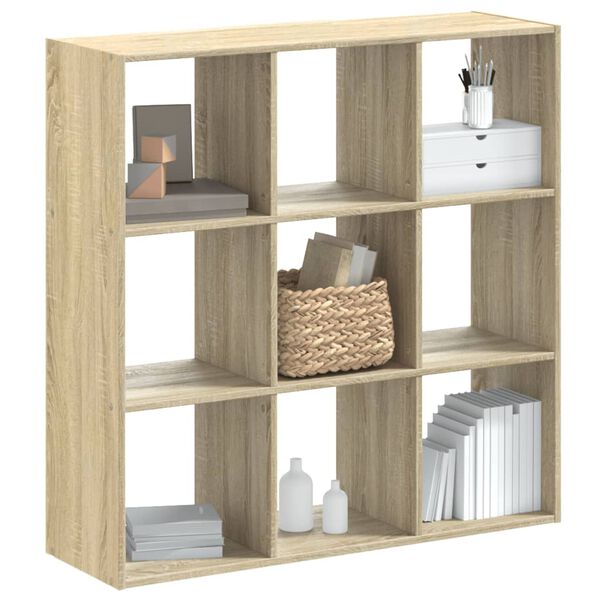 vidaXL Βιβλιοθήκη Sonoma Δρυς 102x32x102 εκ. από Επεξεργασμένο Ξύλο