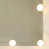 vidaXL Μπουντουάρ με LED Καφέ Δρυς 86,5x35x136 εκ.