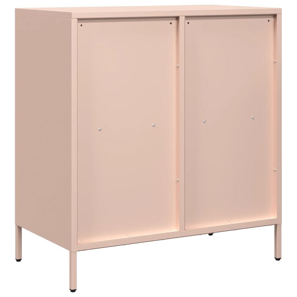 vidaXL Ντουλάπι Ροζ 68x39x73,5 εκ. από Χάλυβα Ψυχρής Έλασης
