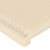 vidaXL Σκελετός Κρεβατιού Χωρίς Στρώμα Κρεμ 120x200 εκ. Υφασμάτινο