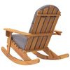 vidaXL Καρέκλα Κουνιστή Adirondack με Μαξιλάρια από Μασίφ Ξύλο Ακακίας