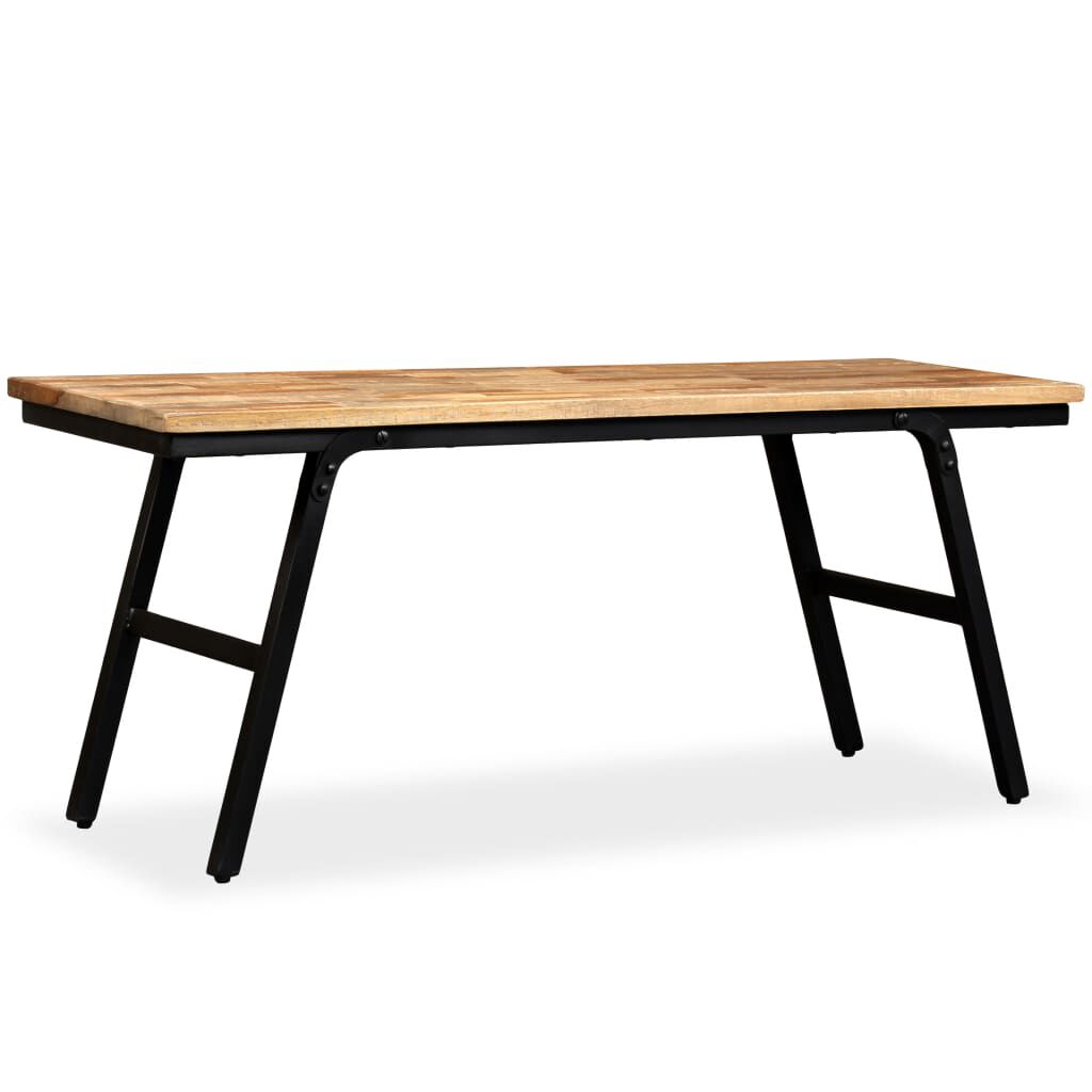 vidaXL Πάγκος 110 x 35 x 45 εκ. από Ανακυκλωμένο Ξύλο Teak και Ατσάλι
