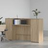 vidaXL Γραφείο υποδοχής Sonoma Δρυς 180x50x103,5εκ. Επεξεργασμένο Ξύλο