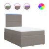 vidaXL &Kappa;&rho;&epsilon;&beta;ά&tau;&iota; Boxspring &mu;&epsilon; &Sigma;&tau;&rho;ώ&mu;&alpha; Taupe 120x190 &epsilon;&kappa;. &Upsilon;&phi;&alpha;&sigma;&mu;ά&tau;&iota;&nu;&omicron;