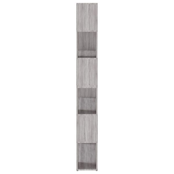 vidaXL Βιβλιοθήκη/Διαχωριστικό Χώρου Γκρι Sonoma 100 x 24 x 188 εκ.