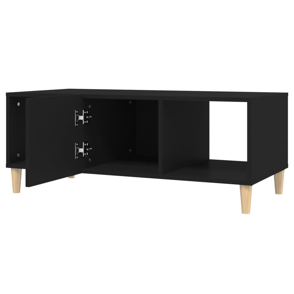 vidaXL Τραπεζάκι Σαλονιού Μαύρο 102x50x40 εκ. από Επεξεργασμένο Ξύλο