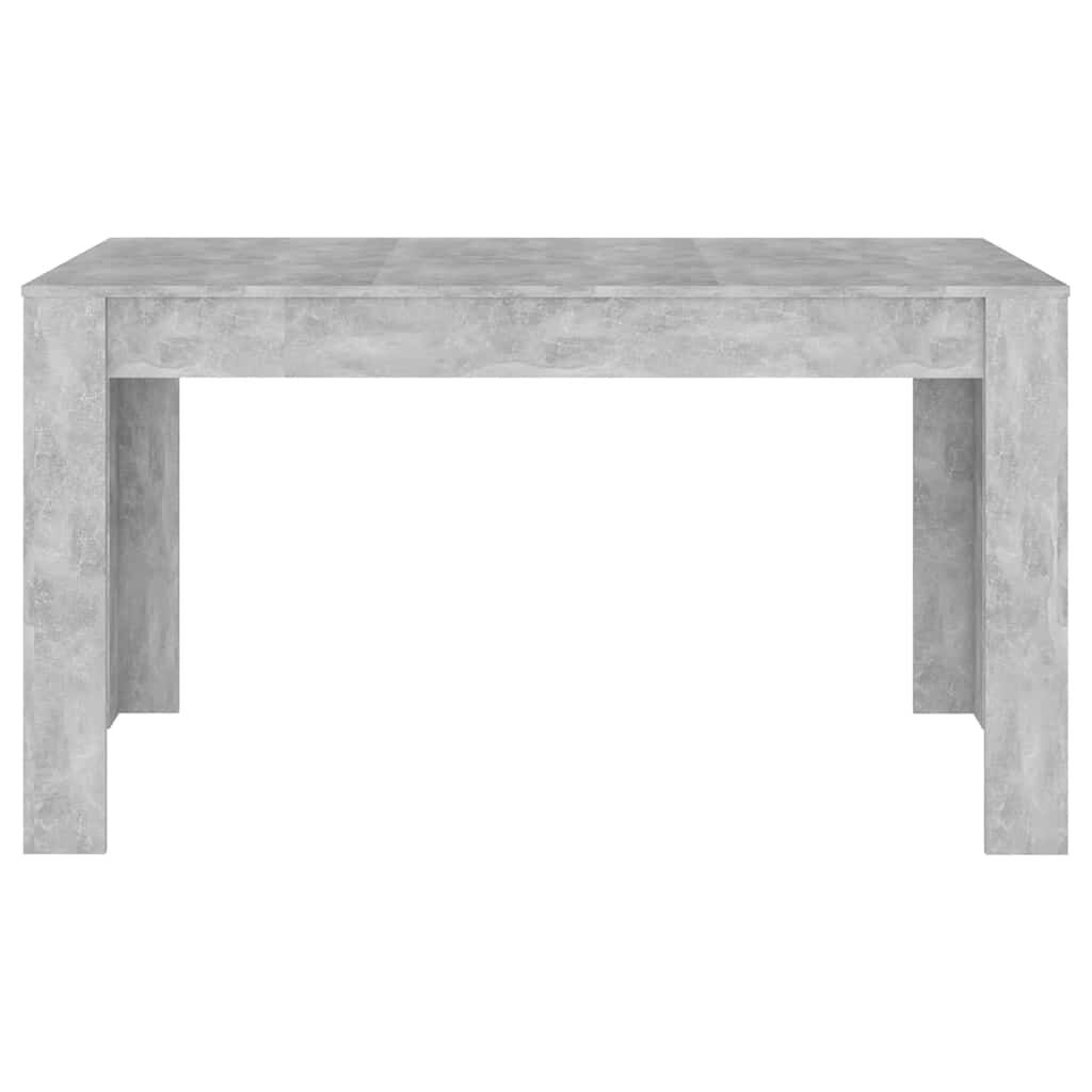 vidaXL Τραπεζαρία Γκρι Σκυροδέματος 140 x 74,5 x 76 εκ. Επεξ. Ξύλο