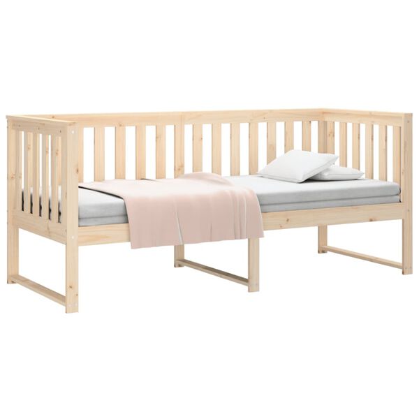 vidaXL Κρεβάτι ημέρας χωρίς στρώμα 75x190 cm Στερεό ξύλο πεύκο