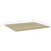 vidaXL Ράφια Βιβλιοθήκης 4 τεμ. Sonoma Δρυς 60x50x1,5 εκ. Μοριοσανίδα