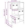vidaXL Ντουλάπι Ανθρακί 68x39x103,5 εκ. από Χάλυβα