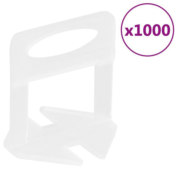 vidaXL Σύστημα Ευθυγράμμισης Πλακιδίων 1000 Κλιπ 2 χιλ.