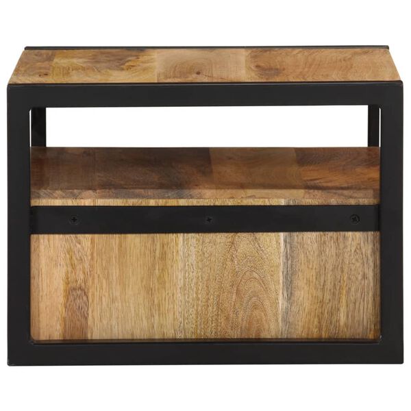 vidaXL Κομοδίνο Επιτοίχιο με Αποθ. Χώρο 35x35x25εκ. Μασίφ Ξύλο Ακακίας