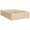 vidaXL Κρεβάτι Boxspring με Στρώμα Κρεμ 140x190 εκ. Υφασμάτινο