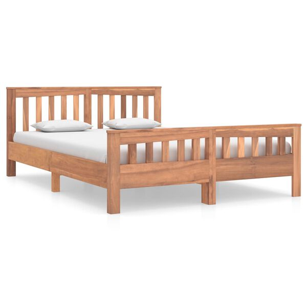 vidaXL Πλαίσιο Κρεβατιού 140 x 200 εκ. από Μασίφ Ξύλο Teak