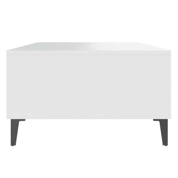 vidaXL Τραπεζάκι Σαλονιού Λευκό 103,5 x 60 x 35 εκ. από Επεξ. Ξύλο