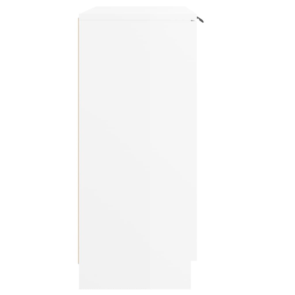 vidaXL Συρταριέρα Γυαλιστερό Λευκό 60 x 30 x70 εκ. Επεξεργασμένο Ξύλο