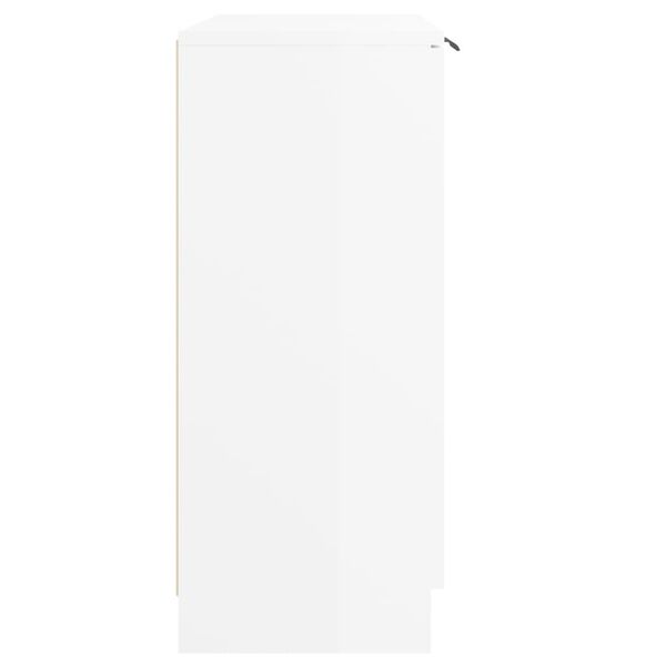vidaXL Συρταριέρα Γυαλιστερό Λευκό 60 x 30 x70 εκ. Επεξεργασμένο Ξύλο