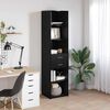 vidaXL Highboard &Mu;&alpha;ύ&rho;&eta; &Omicron;&xi;&upsilon;ά 45 x 42,5 x 185 &epsilon;&kappa;. &Epsilon;&pi;&epsilon;&xi;&epsilon;&rho;&gamma;&alpha;&sigma;&mu;έ&nu;&omicron; &xi;ύ&lambda;&omicron;
