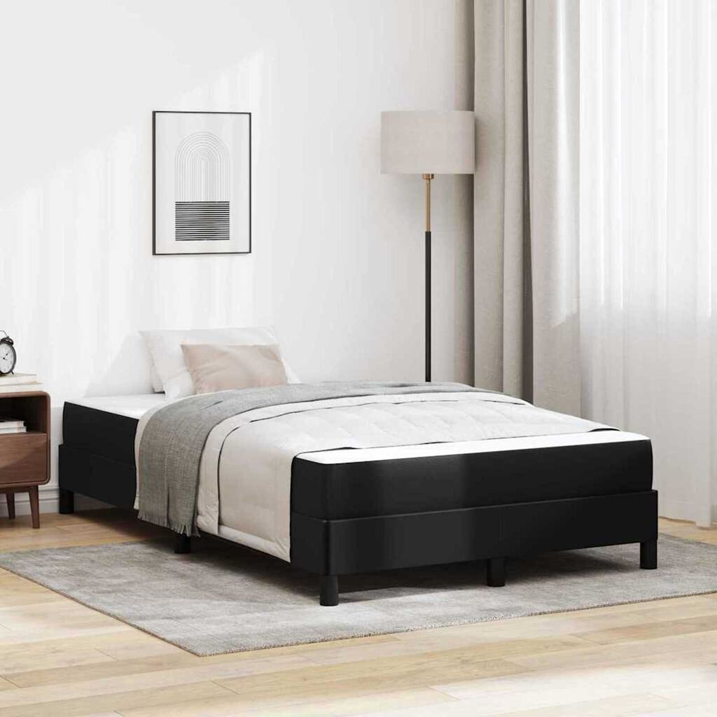 vidaXL Κρεβάτι Άλλο Μαύρο 120 x 200 cm Τεχνητό δέρμα