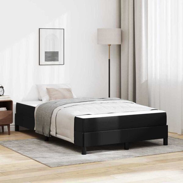 vidaXL Κρεβάτι Άλλο Μαύρο 120 x 200 cm Τεχνητό δέρμα