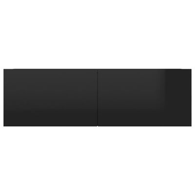 vidaXL Έπιπλο Τηλεόρασης Γυαλιστερό Μαύρο 100x30x30 εκ. Μοριοσανίδα
