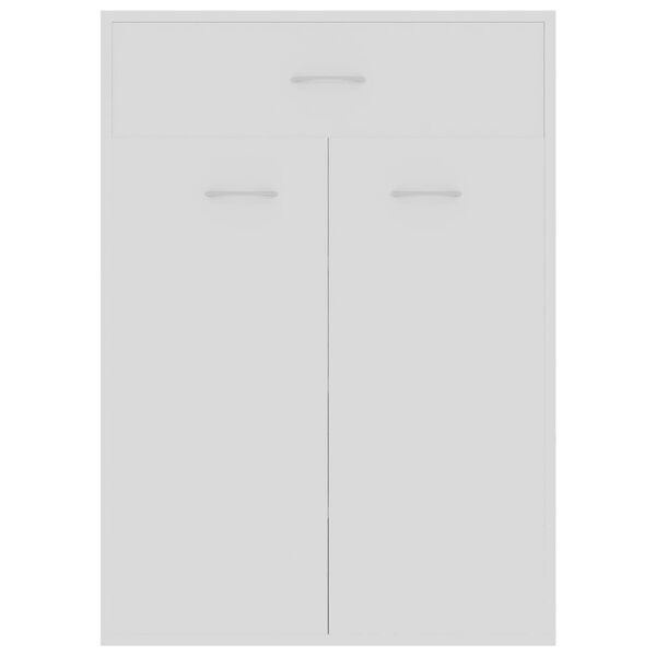 vidaXL Παπουτσοθήκη Λευκή 60 x 35 x 84 εκ. από Επεξ. Ξύλο