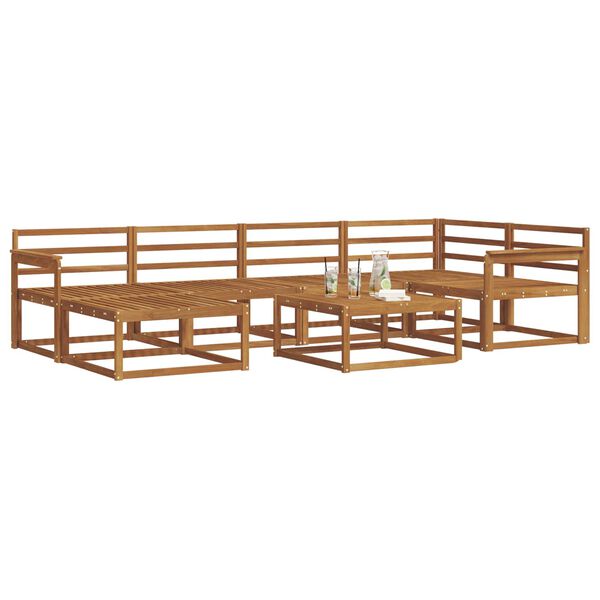 vidaXL &Sigma;&epsilon;&iota;&rho;ά &Kappa;&alpha;&nu;&alpha;&pi;έ &Epsilon;&xi;&omega;&tau;&epsilon;&rho;&iota;&kappa;&omicron;ύ 7 pcs &Phi;&upsilon;&sigma;&iota;&kappa;ό &Sigma;&tau;&epsilon;&rho;&epsilon;ό &Xi;ύ&lambda;&omicron; &Alpha;&kappa;&alpha;&kappa;ί&alpha;&sigmaf;