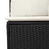 vidaXL Σετ Καναπέ Κήπου 6 pcs Μαύρο και κρεμ 264 x 154 x 85 εκ.