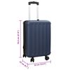 vidaXL Βαλίτσα Σκούρο Μπλε 34 x 23 x 55.5 εκ. ΑΒΣ Πλαστικό