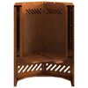 vidaXL Φωτιά Καφέ 38 x 38 x 51 cm Ατσάλι σκληρυθέν στον αέρα