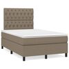 vidaXL &Kappa;&rho;&epsilon;&beta;ά&tau;&iota; Boxspring &mu;&epsilon; &Sigma;&tau;&rho;ώ&mu;&alpha; & LED Taupe 120x190 &epsilon;&kappa;. &Upsilon;&phi;&alpha;&sigma;&mu;ά&tau;&iota;&nu;&omicron;