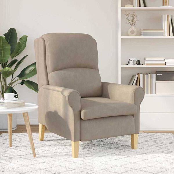 vidaXL Πολυθρόνα Taupe 76 x 94 x 102 εκ. Μικροΐνες