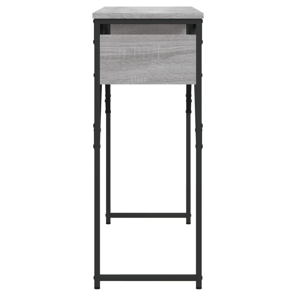 vidaXL Τραπέζι Κονσόλα Γκρι Sonoma 105 x 30 x 75 εκ. από Επεξεργ. Ξύλο