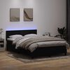 vidaXL &Kappa;&rho;&epsilon;&beta;ά&tau;&iota; Boxspring &mu;&epsilon; &Sigma;&tau;&rho;ώ&mu;&alpha; & LED &Mu;&alpha;ύ&rho;&omicron; 160x210 &epsilon;&kappa;. &Beta;&epsilon;&lambda;&omicron;ύ&delta;&iota;&nu;&omicron;