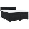 vidaXL &Kappa;&rho;&epsilon;&beta;ά&tau;&iota; Boxspring &mu;&epsilon; &Sigma;&tau;&rho;ώ&mu;&alpha; &Mu;&alpha;ύ&rho;&omicron; 200x200 &epsilon;&kappa;. &Beta;&epsilon;&lambda;&omicron;ύ&delta;&iota;&nu;&omicron;