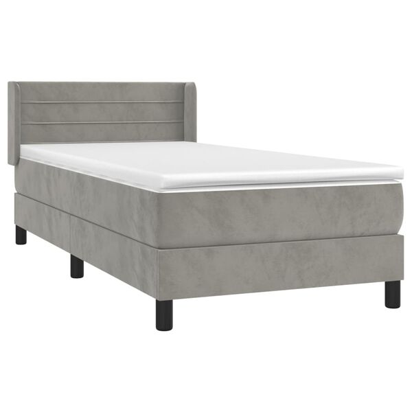 vidaXL &Kappa;&rho;&epsilon;&beta;ά&tau;&iota; Boxspring &mu;&epsilon; &Sigma;&tau;&rho;ώ&mu;&alpha; &Alpha;&nu;&omicron;&iota;&chi;&tau;ό &Gamma;&kappa;&rho;&iota; 100x200 &epsilon;&kappa;. &Beta;&epsilon;&lambda;&omicron;ύ&delta;&iota;&nu;&omicron;