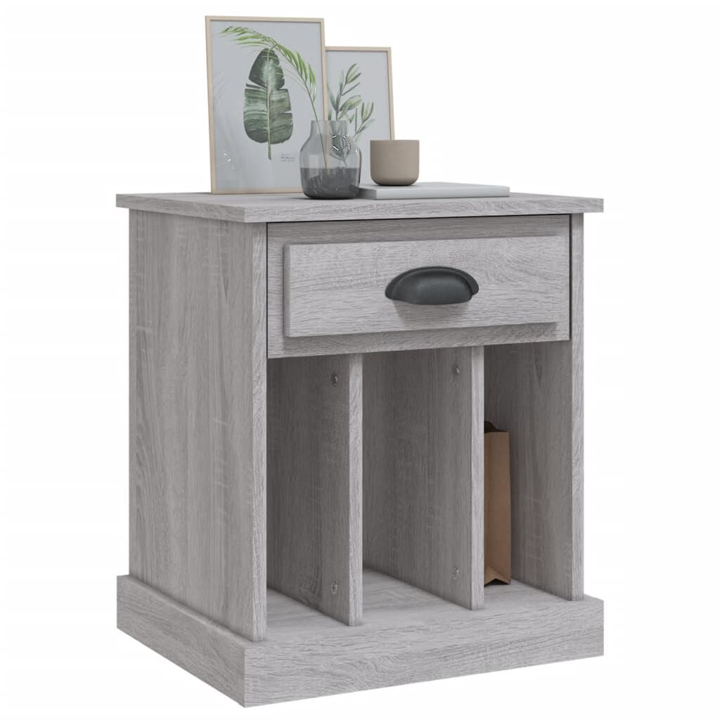 vidaXL Κομοδίνο Γκρι Sonoma 43x36x50 εκ.