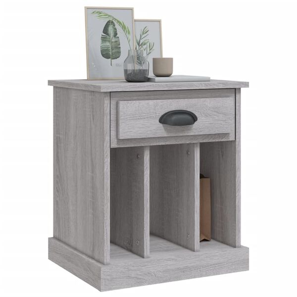 vidaXL Κομοδίνο Γκρι Sonoma 43x36x50 εκ.